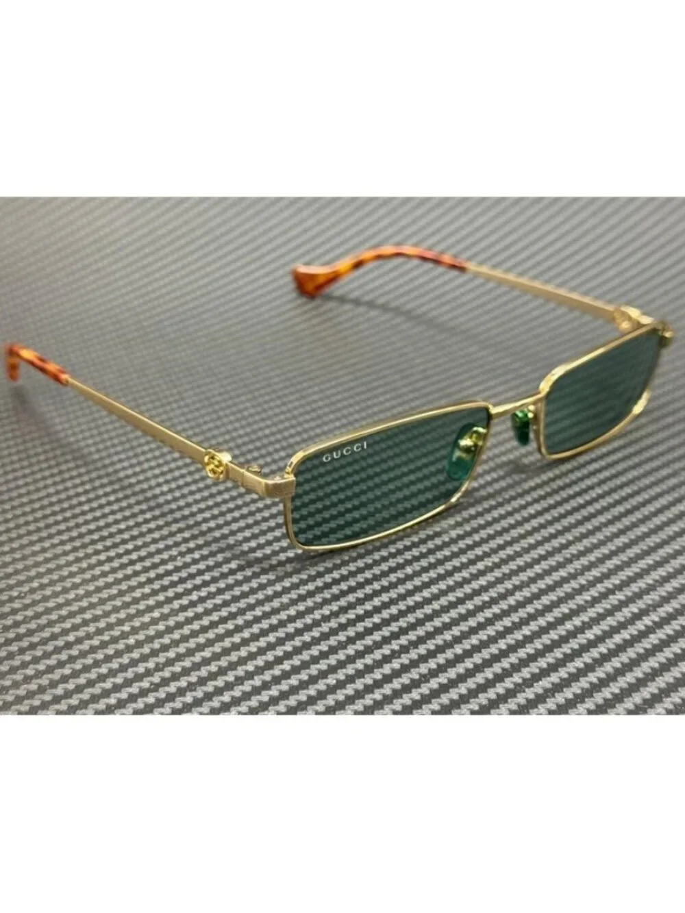New Gucci Men Gold Sunglasses 56-18-140